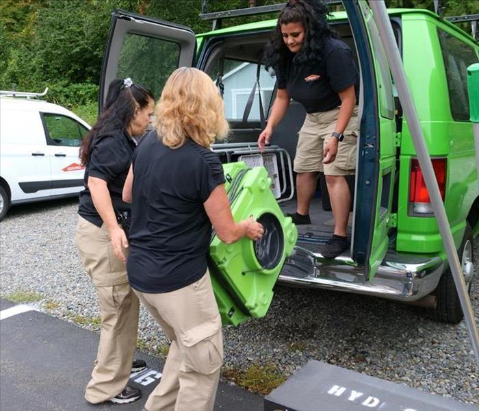 SERVPRO team prepares for job in Olympia, WA