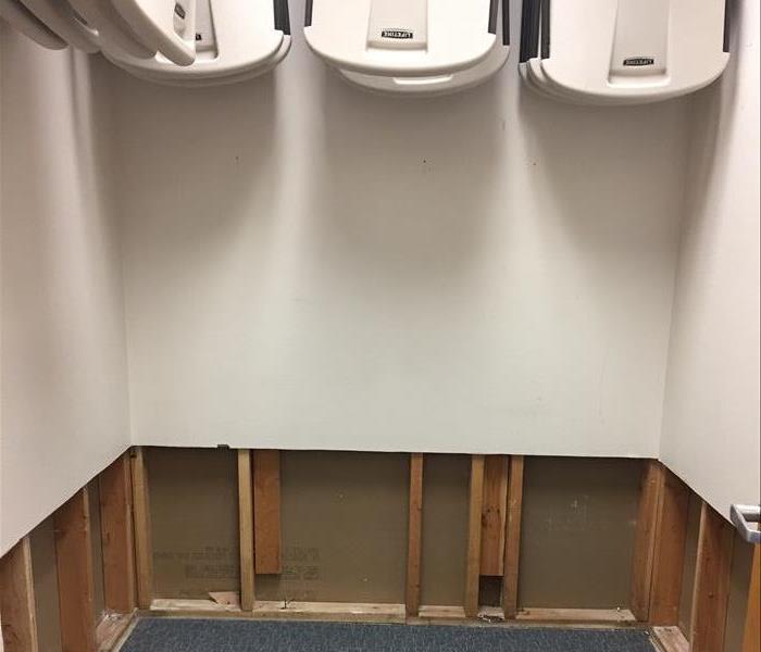 Water loss in a storage closet
